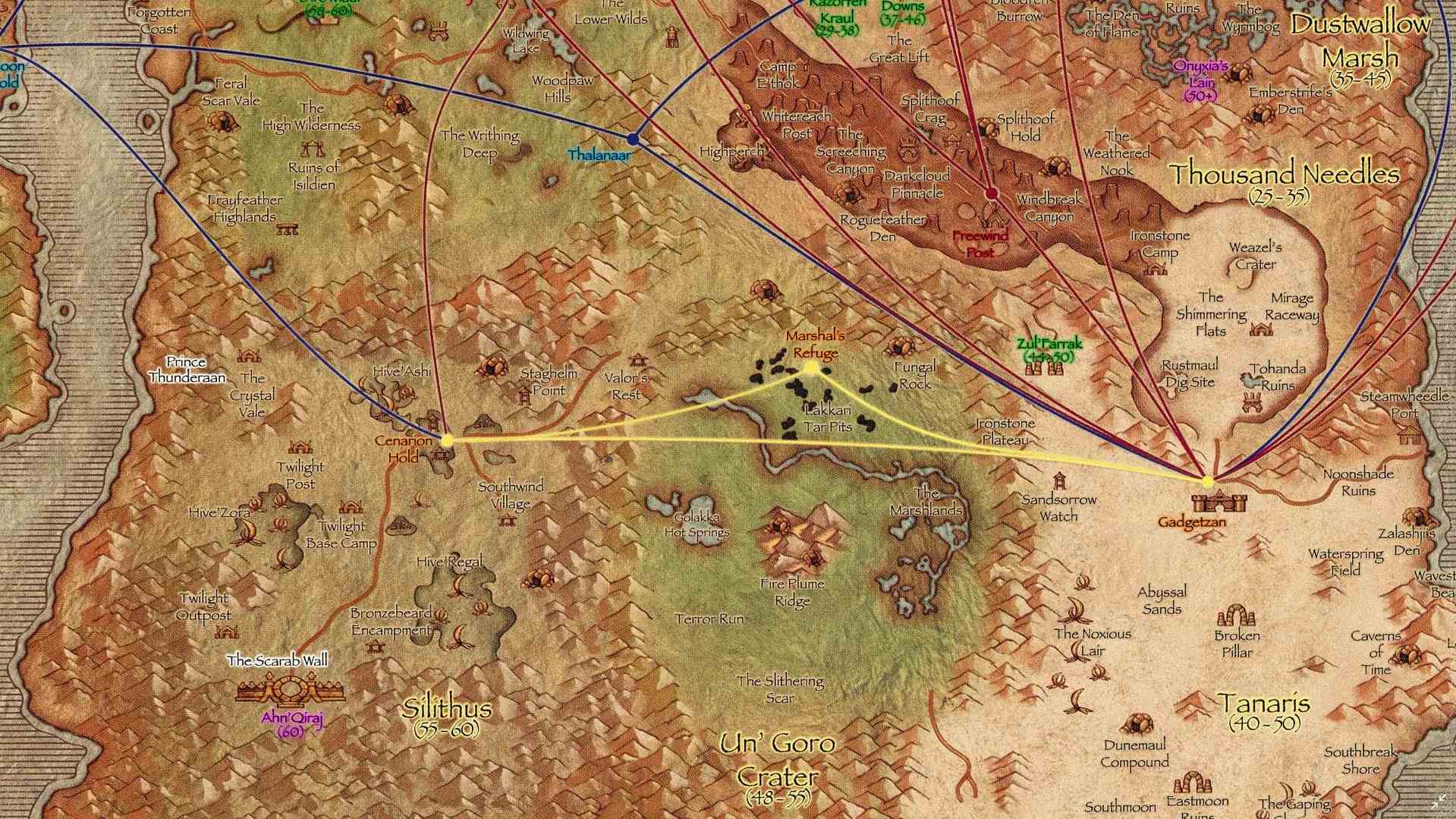 Reddit網友制作魔獸地圖 詳細展現經典舊世世界細節