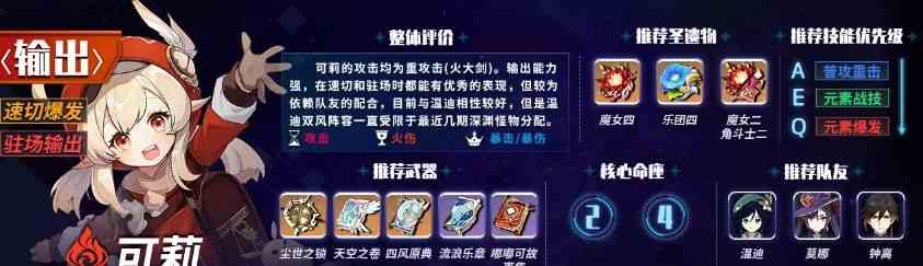 原神1.6主c排行榜 1.6版本主c角色強度排名