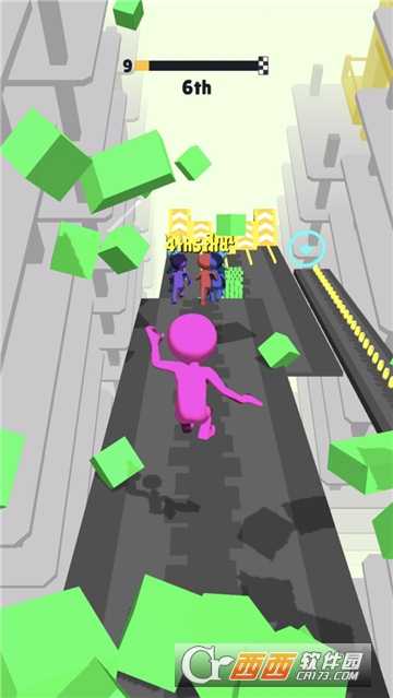 空中速降賽跑3D安卓版截圖2